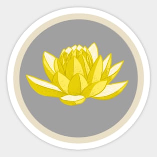 Banana Flower Lotus Sticker